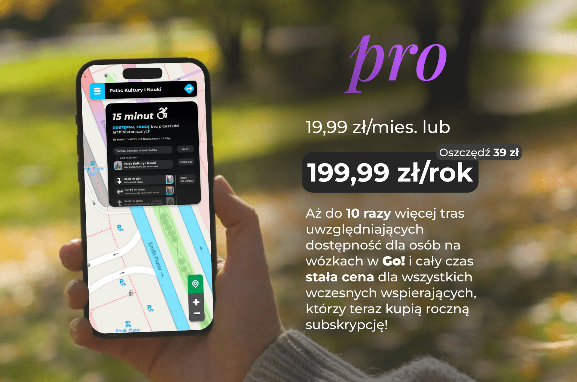 Premium Route Planner mockup